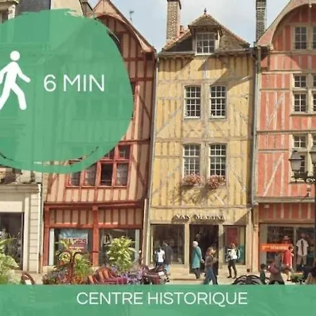 Le Nid Troyen - Gare - Hypercentre - New Cosy - Rent Immo Lägenhet