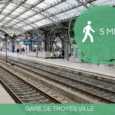 Le Nid Troyen - Gare - Hypercentre - New Cosy - Rent Immo Troyes